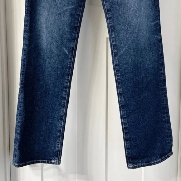AG Womens 26 Jeans Alexxis High Rise Straight Leg Button Fly Blue Japanese Denim - Picture 11 of 13